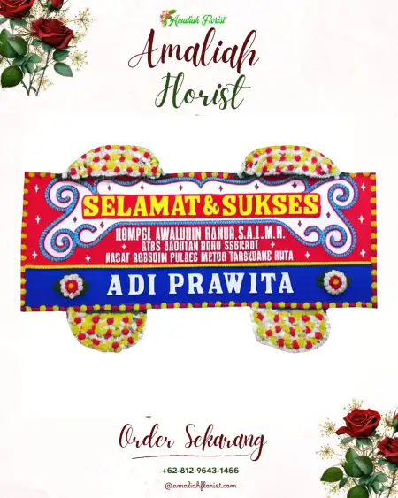 Papan Bunga Ucapan Selamat Singopadu
