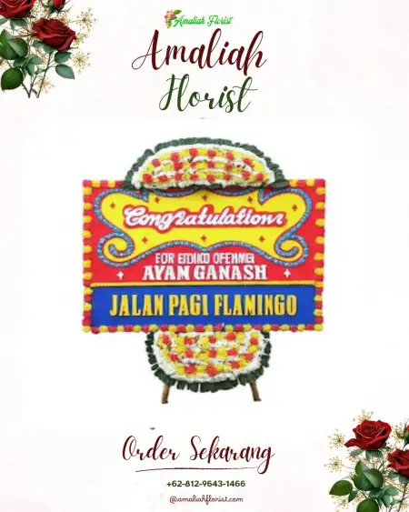 Sewa Papan Bunga Singopadu